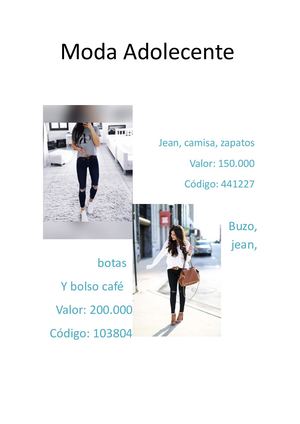 Moda Adolecente