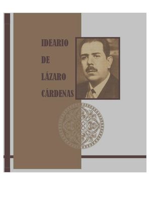 FOLLETO IDEARIO DE LÁZARO CÁRDENAS
