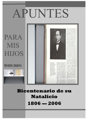 FOLLETO JUAREZ APUNTES PARA MIS HIJOS