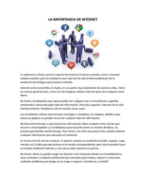 La Importancia De Internet