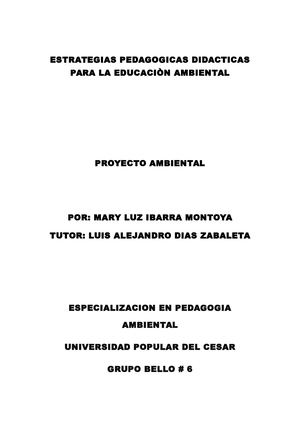 modelos pedagógicos de educación ambiental