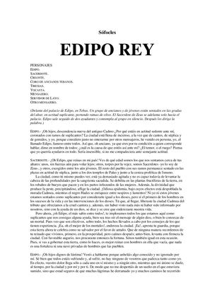 Sófocles Edipo Rey