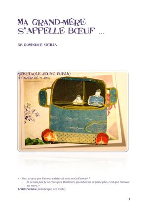 Dossier Ma Grand Mère S’appelle Bœuf