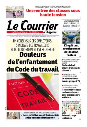Calameo Le Courrier D Algerie Du Samedi 1er Septembre 2018