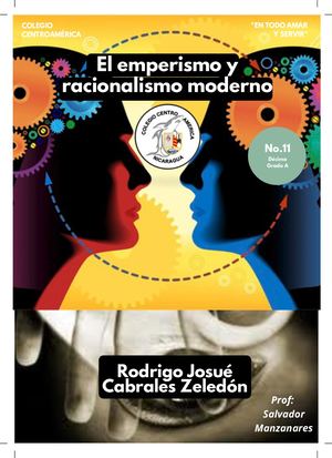 El empirismo y racionalismo moderno