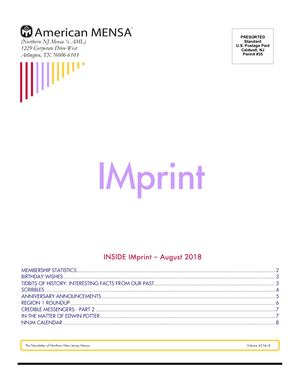 US Mensa IMprint Magazine