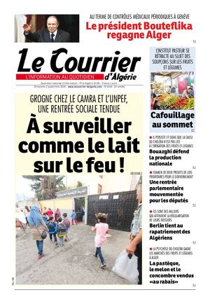Le Courrier D'Algérie Du Dimanche 2 Septembre 2018
