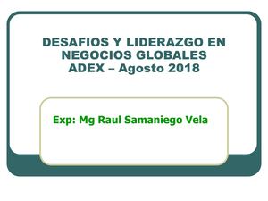Desafios Y Liderazgo Aje Raul Samaniego