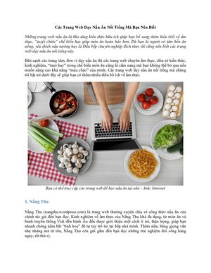 Cac Website Day Nau An Noi Tieng