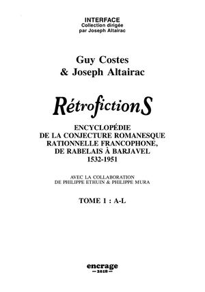 Extrait : Guy Costes et Joseph Altairac - Rétrofictions