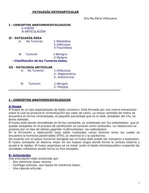 Apuntes Patologia Osteoarticular