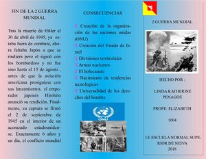 Folleto De La 2 Guerra Mundial