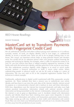 RED House Reading Mastercard 2 - Biometric Card