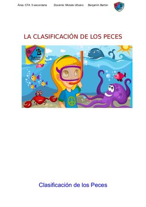 Clasificación De Los Peces