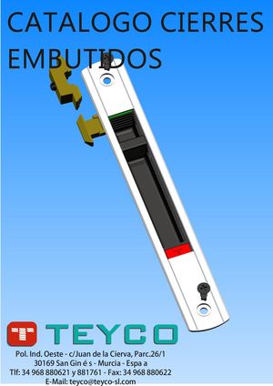 Catálogo técnico cierres embutidos