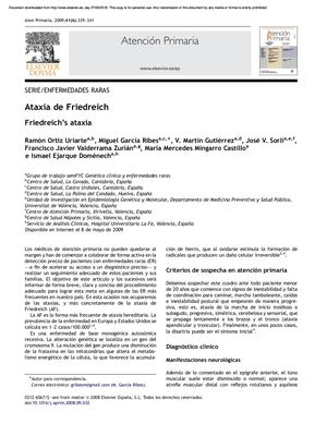 Ataxia De Friederich Articulo 1