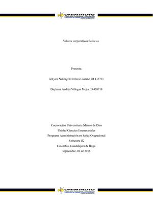 Solla Valores Corportivos