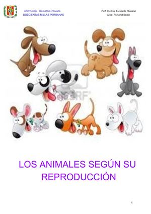 Los Animales Según Su Reproducción