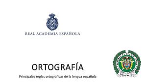 Ortografía Policía