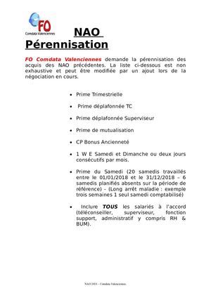 Nao 2018 Fo Revendication Direction