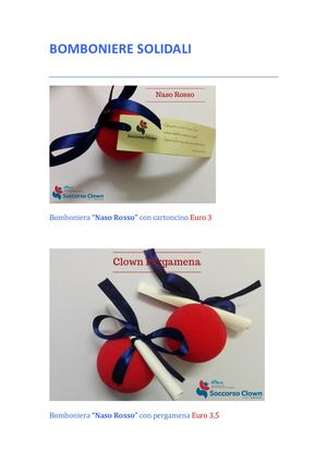Bomboniere Solidali