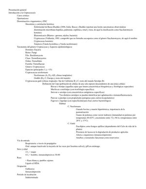 Exposición Cryptococus Neoformans