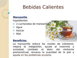 Bebidas Calientes