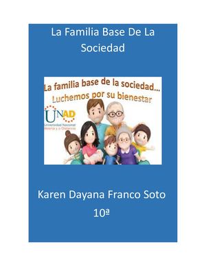 La Familia Base De La Sociedad karen franco