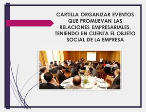 Aporte A La Cartilla Organizar Eventos