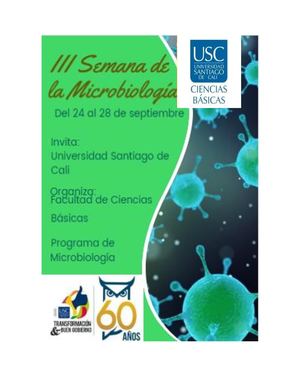 Programación De La Semana De Microbiología USC
