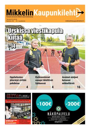 Mikkelin Kaupunkilehti 36/2018