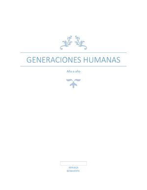 Generaciones Humanas Referencias