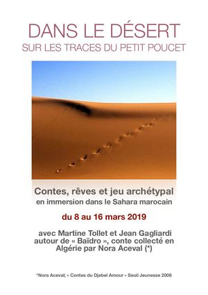 Stage dans le désert marocain autour du Petit Poucet