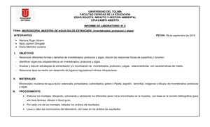 Informe De Laboratorio Microscopia Aguas Docx