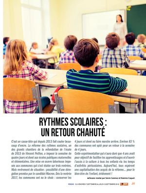 Focus Rythmes Scolaires