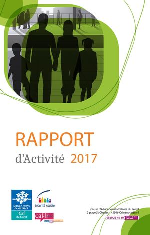 Rapport d'activité Caf Loiret 2017