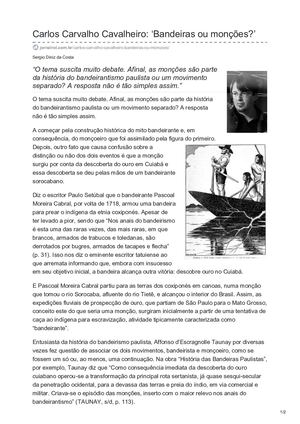 Monções=Bandeiras Ou Monções Carlos Carvalho Cavalheiro (Artigo Do Jornalrol Com Br)