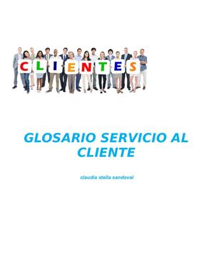 Glosario Servicio Al Cliente