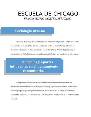 Escuela De Chicago