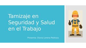 Tamizaje En Seguridad Y Salud En El Trabajo