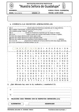 Guía De Electrostática