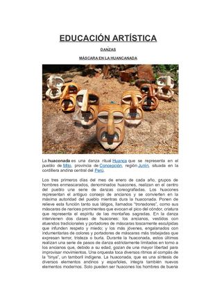 Educación Artística Danzas