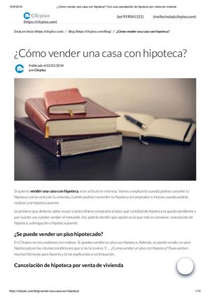 ¿Cómo Vender Una Casa Con Hipoteca Con Una Cancelación De Hipoteca Por Venta De Vivienda