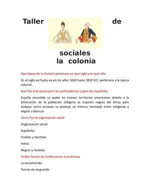 ÉPoca Colonial Grupo 5