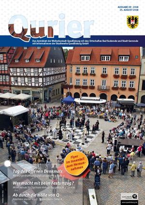 Calameo Qurier 09 18 Vom 25 08 18 Das Amtsblatt Der Welterbestadt Quedlinburg Mit Den Ortschaften Bad Suderode Und Stadt Gernrode Mit Informationen Der Stadtwerke Quedlinburg Gmbh