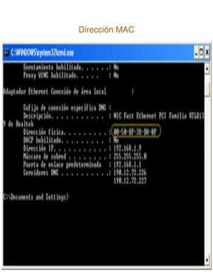 Dirección Mac