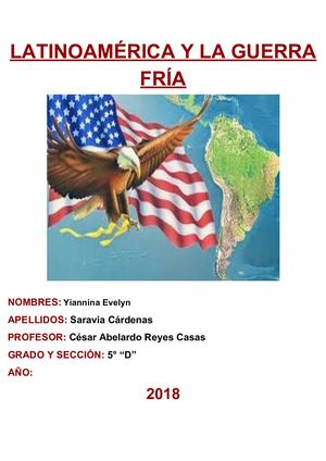 Latinoamérica Y La Guerra Fría