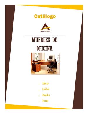 CATÁLOGO MUEBLES DE OFICINA