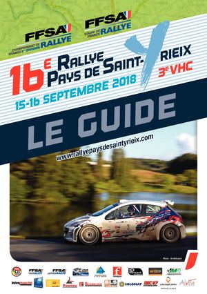 Guide Rallye  Pays de Saint-Yrieix 2018