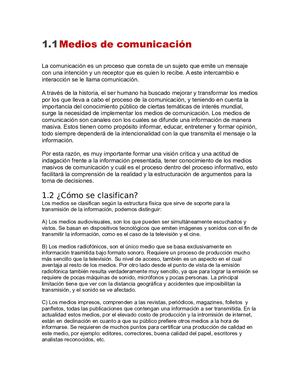 Medios De Comunicación